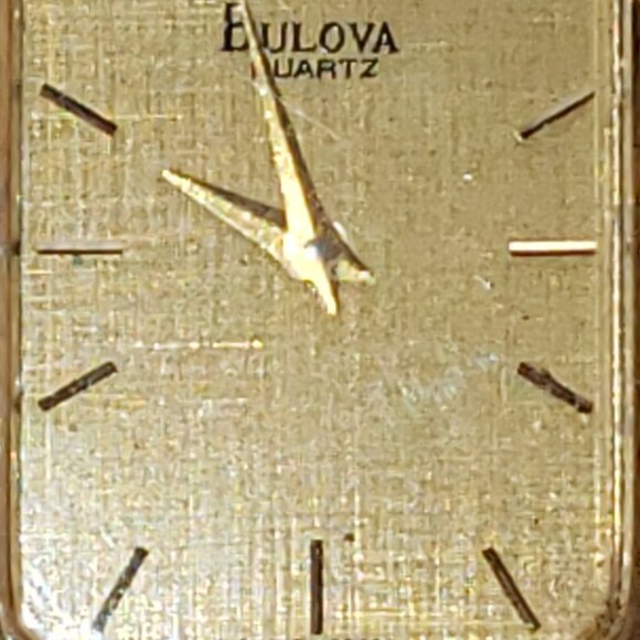 Bulova Diamond Accent Gold Dial Gold-Tone Stainless Steel Men's Wristwatch - Picture 7 of 15